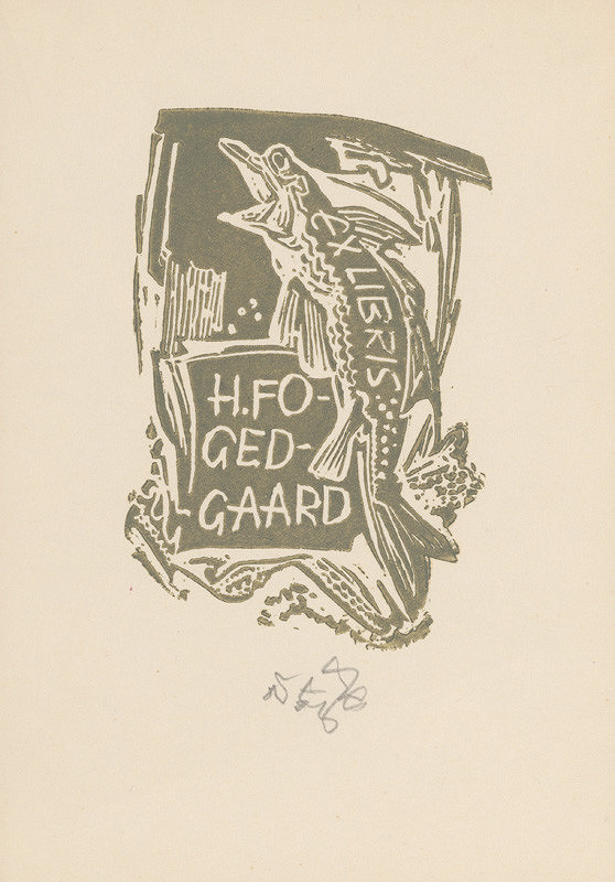 Jaroslav Vodrážka – Ex libris H.Fogedgaard 