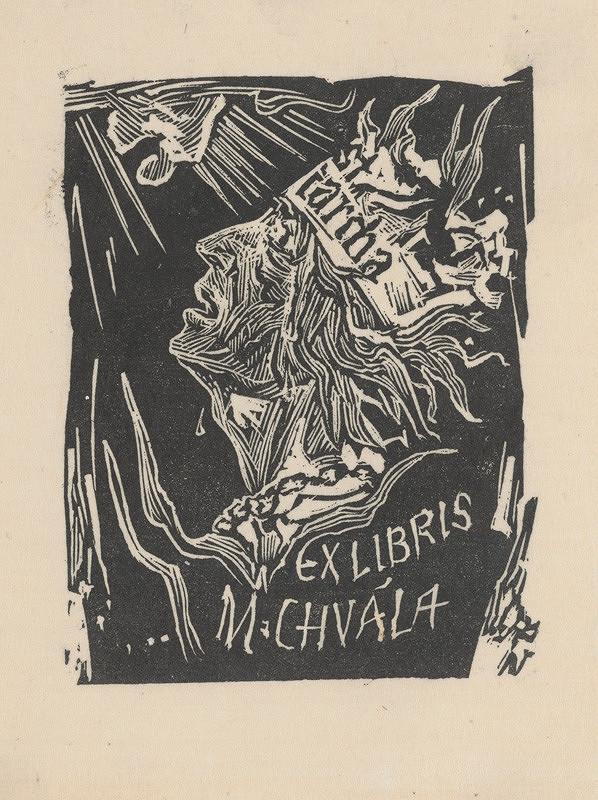 Jaroslav Vodrážka – Ex libris M. Chvála 