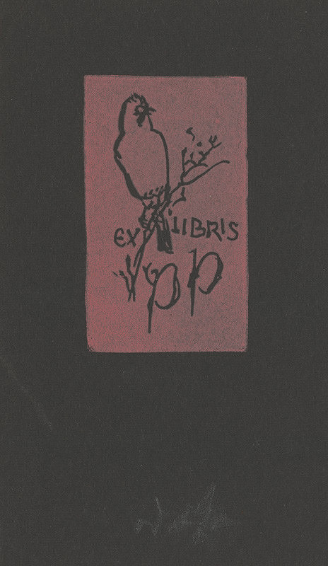 Jaroslav Vodrážka – Ex libris P P 