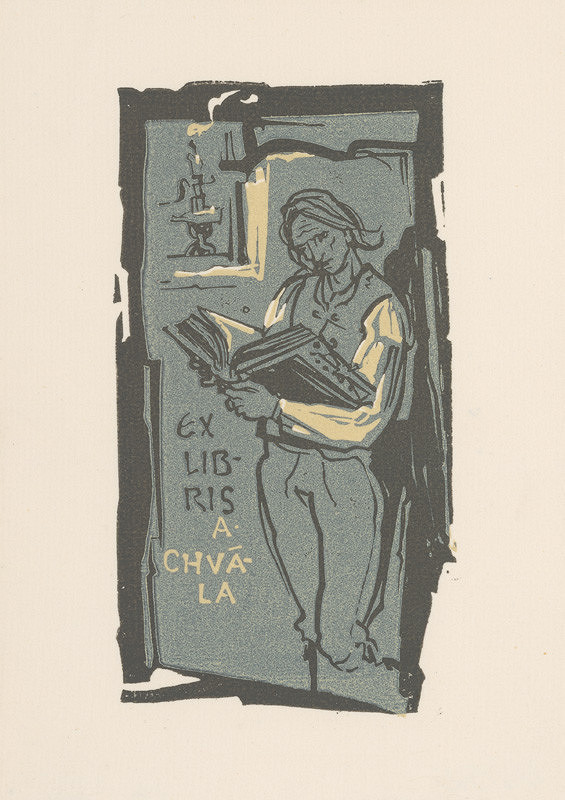 Jaroslav Vodrážka – Ex libris A. Chvála 