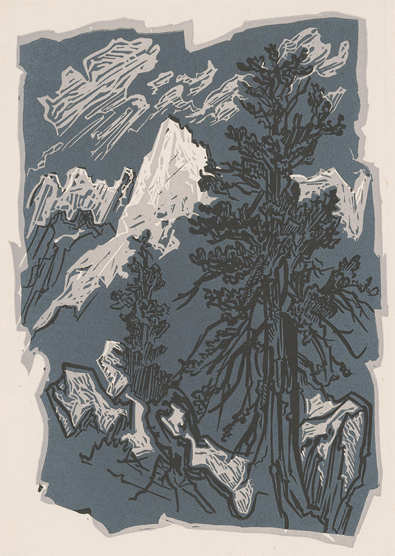 Jaroslav Vodrážka – Borovica na skale 