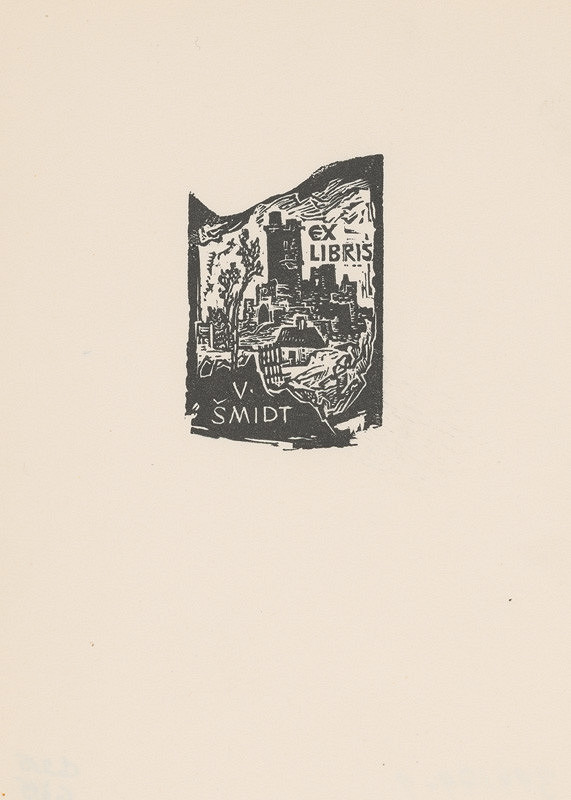 Jaroslav Vodrážka – Ex libris V. Šmídt 