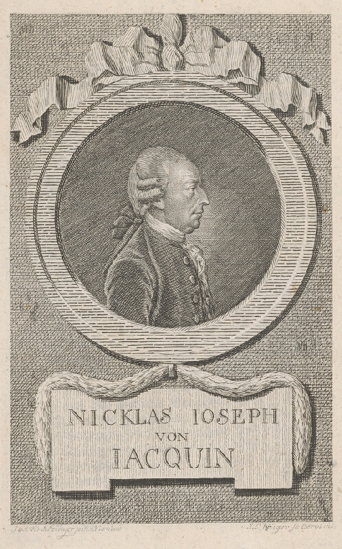 Johann Conrad Krüger – Podobizeň Mikuláša Jozefa, baróna z Jacquinu 