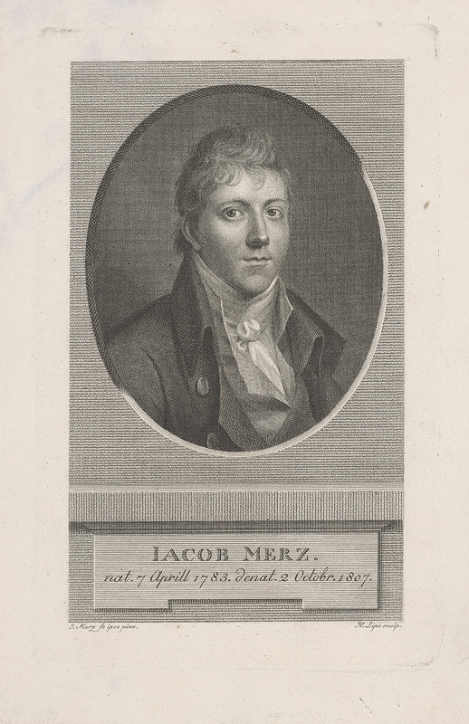 Johann Heinrich Lips – Podobizeň Jakoba Merza