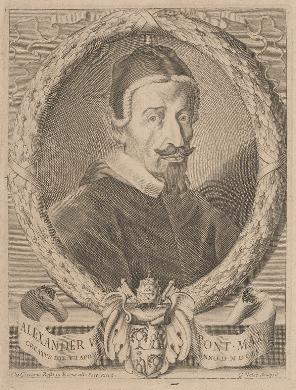 G. Valet – Podobizeň pápeža Alexandra VII.