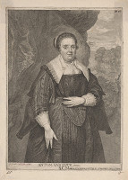 Frans Stampart – Podobizeň ženy s perlami v účese 