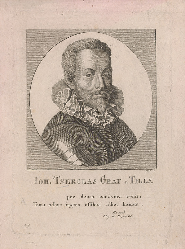 Sebastian Langer – Podobizeň Jána Ts., grófa z Tilly 