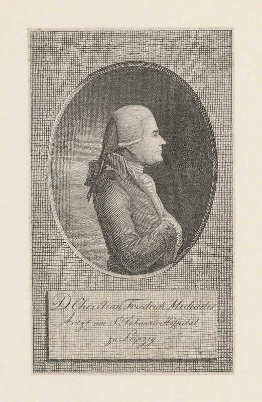 Nemecký grafik zo začiatku 19. storočia – Podobizeň D. Christiana Fridricha Michaelisa 