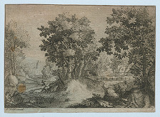 Jeremias Wolff – Krajina s rybárom 