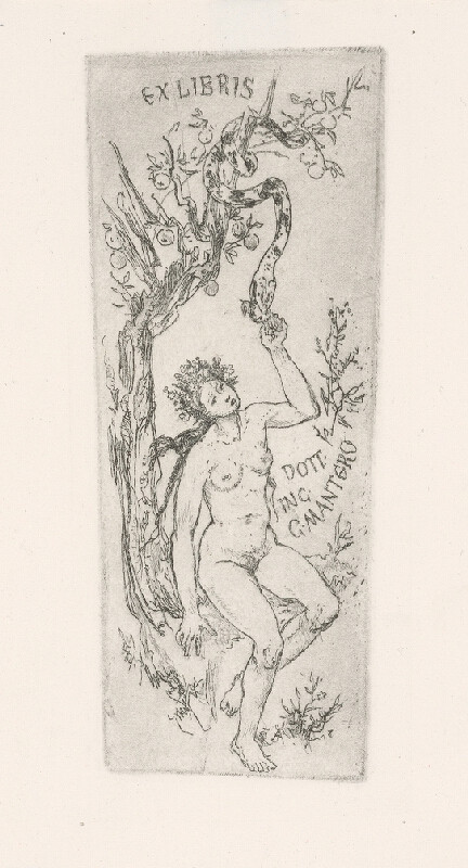 Jaroslav Vodrážka – Ex libris Dott. Ing. G. Mantero 
