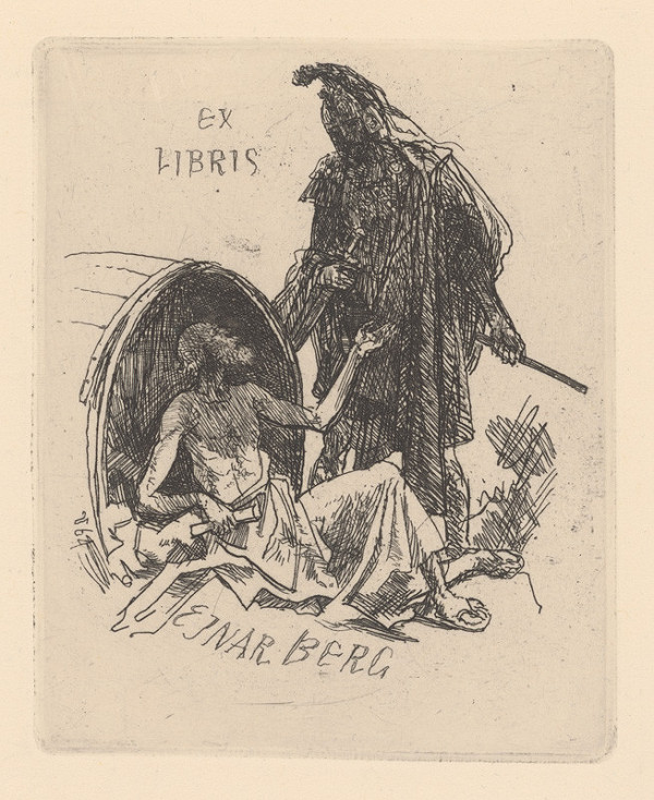 Jaroslav Vodrážka – Ex libris Ejnar Berg 