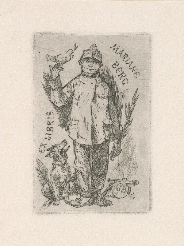 Jaroslav Vodrážka – Ex libris Mariane Berg 