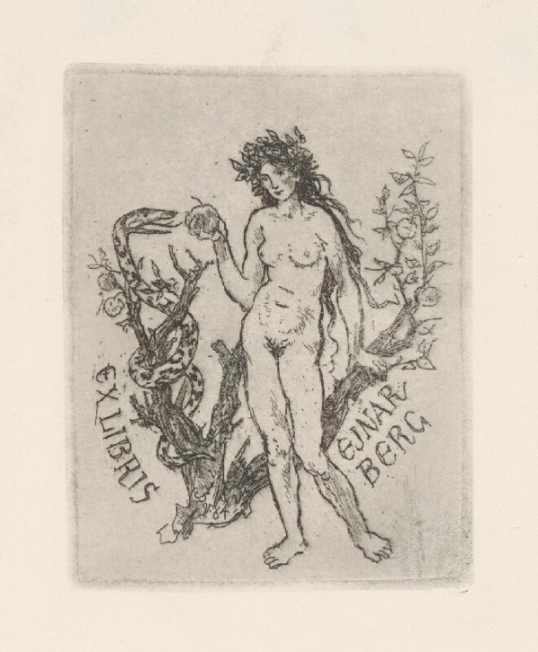 Jaroslav Vodrážka – Ex libris Ejnar Berg 