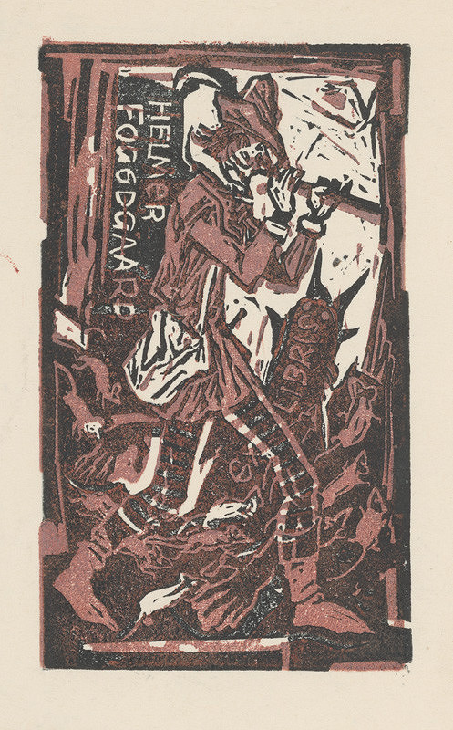 Jaroslav Vodrážka – Ex libris Helmert Foogdgaard 