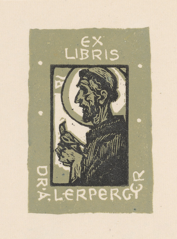 Jaroslav Vodrážka – Ex libris Dr. A. Larperger