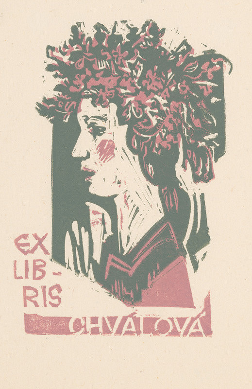 Jaroslav Vodrážka – Ex libris Chválová 