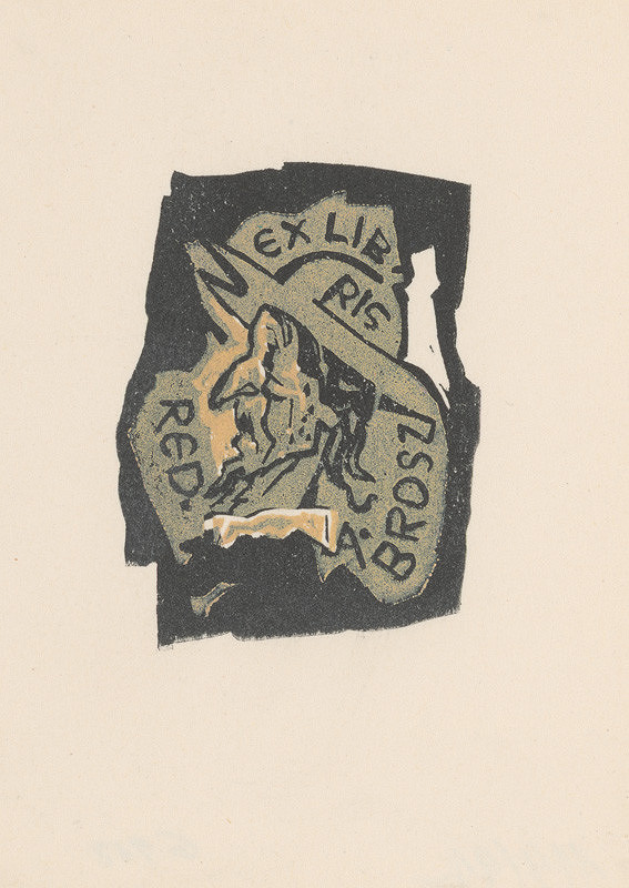 Jaroslav Vodrážka – Ex libris red. A. Brosz 