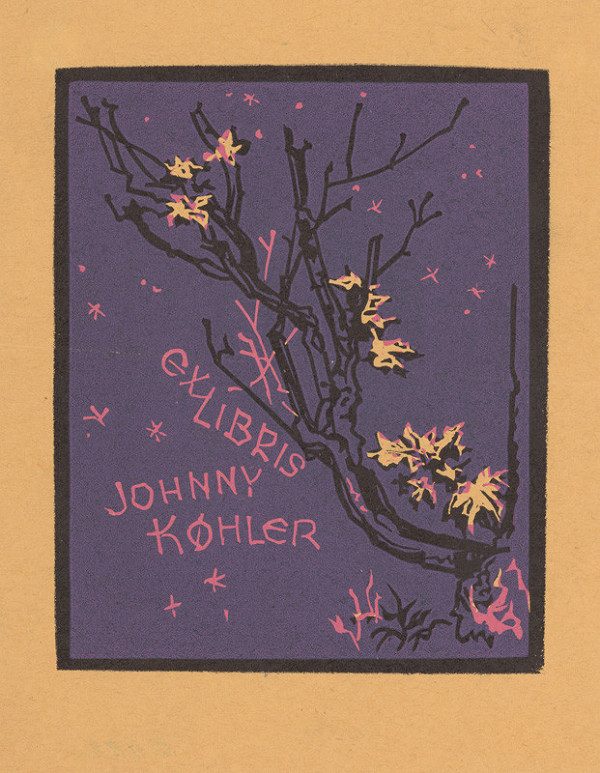 Jaroslav Vodrážka – Ex libris Johnny Köhler