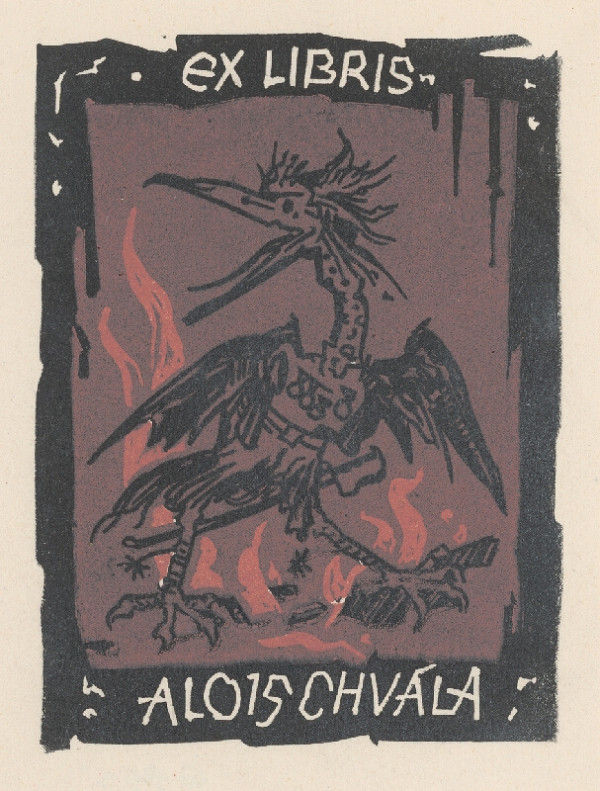 Jaroslav Vodrážka – Ex libris Alois Chvála 