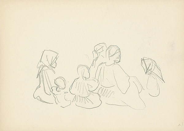 Jaroslav Vodrážka – Skupinka sediacich detí 