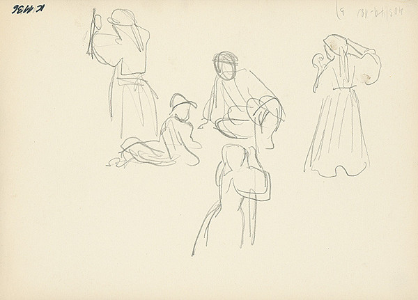 Jaroslav Vodrážka – Štúdia piatich postáv 