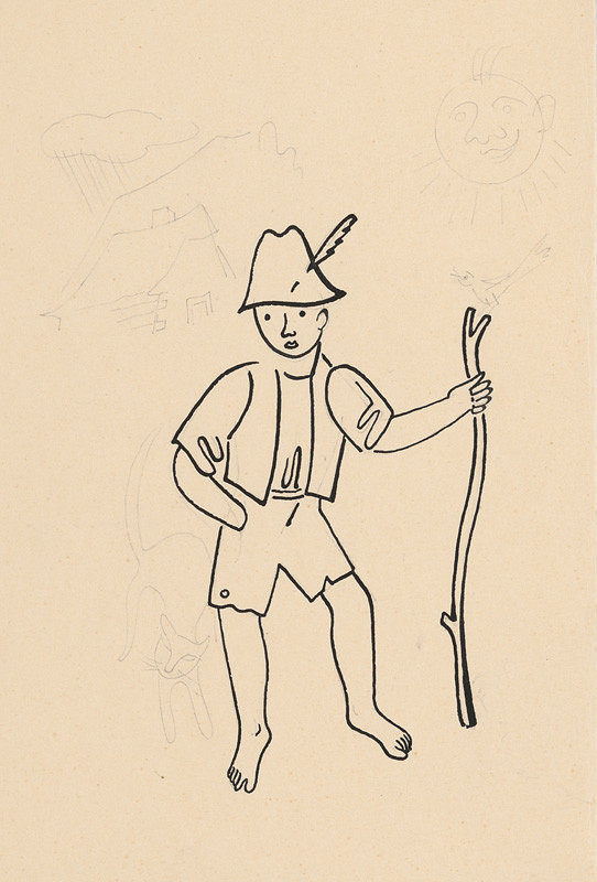 Mikuláš Galanda – Študijná kresba k obálke