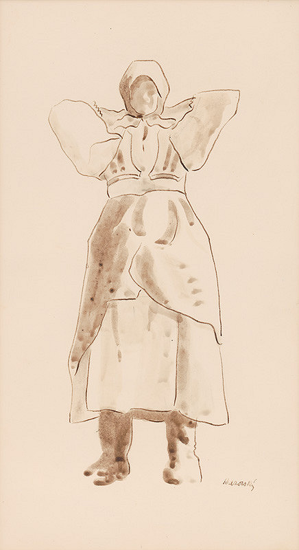 Miloš Alexander Bazovský – Žena v kroji 