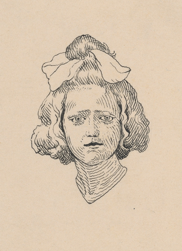 Mikuláš Galanda – Hlava dievčaťa s mašľou 