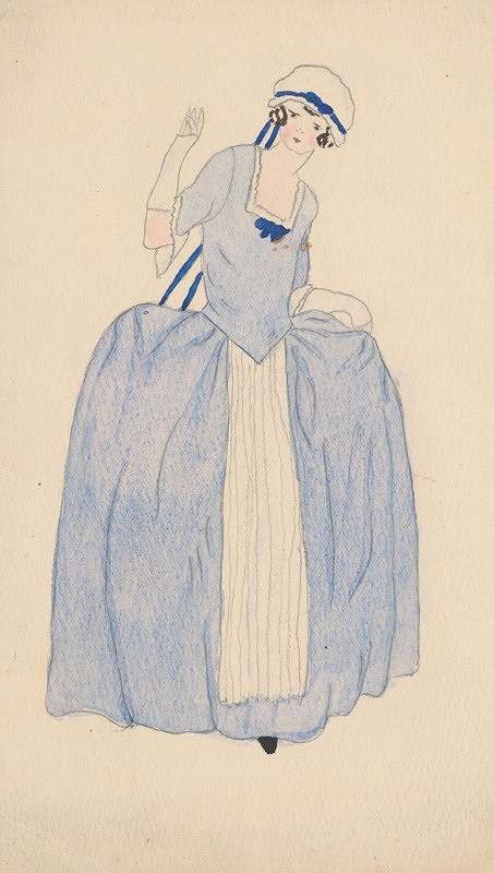 Mikuláš Galanda – Rokoková kostýmová štúdia 