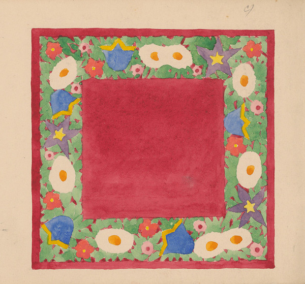 Mikuláš Galanda – Rám s kvetinovým dekorom 