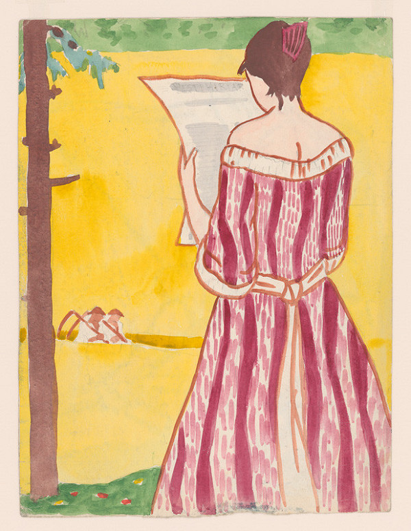 Mikuláš Galanda – Čítajúce dievča 