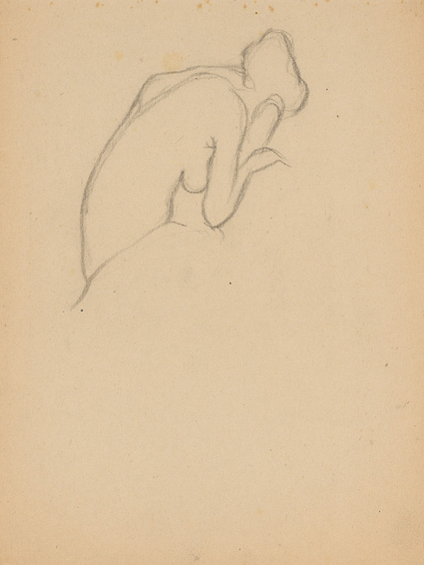 Mikuláš Galanda – Zohnutý poloakt od boku 