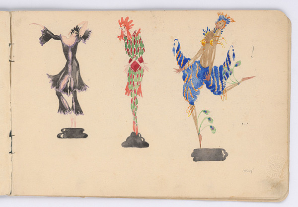 Mikuláš Galanda – Kostýmová štúdia tanečníc 