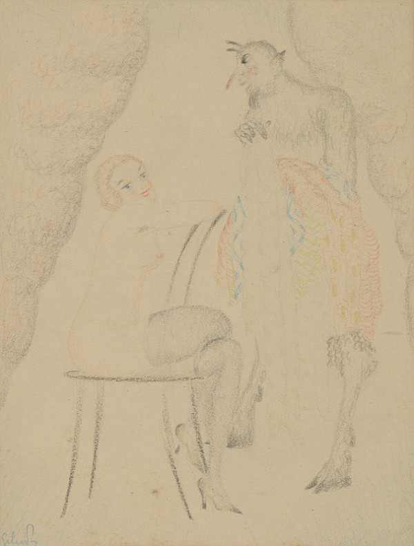 Mikuláš Galanda – Akt so Satyrom 