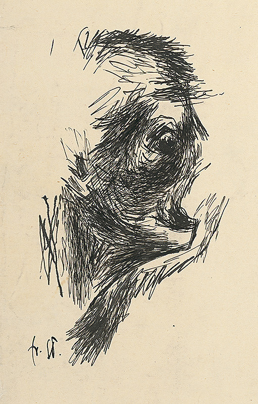 František Studený – Štúdia ku kompozícii Umierajúci II. 