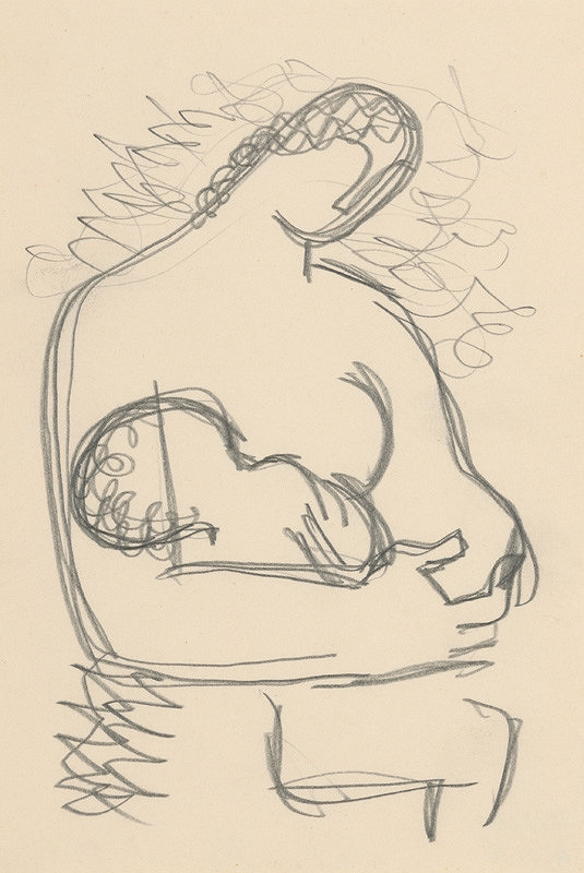 Mikuláš Galanda – Matka s dieťaťom v náručí 