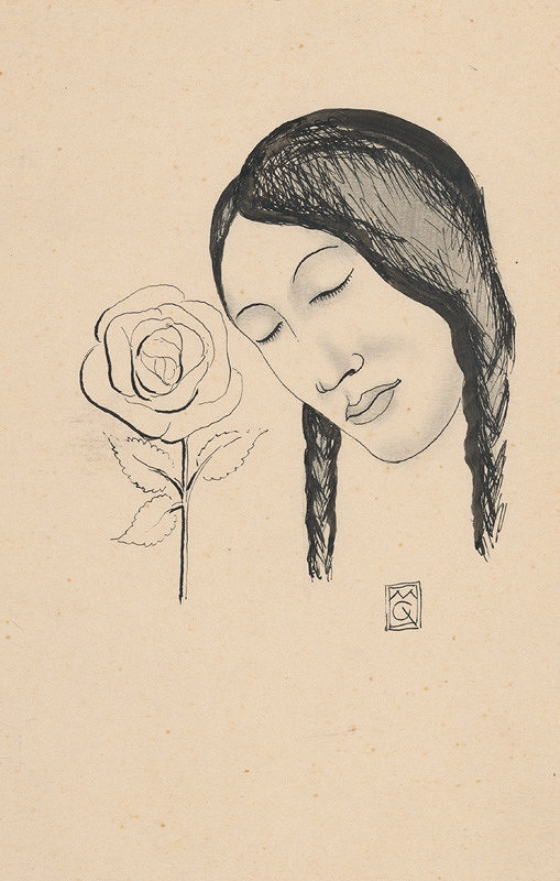 Mikuláš Galanda – Žena s ružou