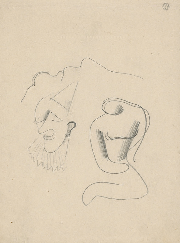 Mikuláš Galanda – Hlava šaška a postava ženy 