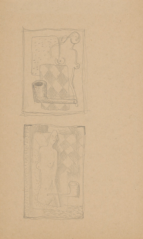 Mikuláš Galanda – Dve štúdie ženského aktu so šachovnicou 