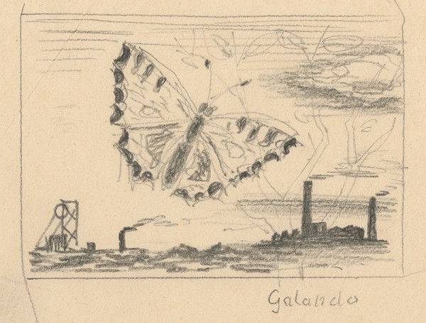 Mikuláš Galanda – Kompozícia s motýľom