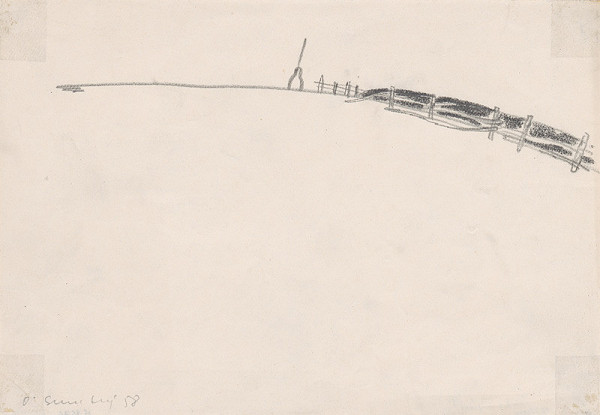 Oldřich Smutný – Krajina s kopou sena 