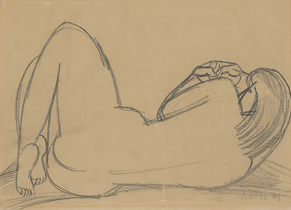 Ervín Semian – Ležiaci akt 