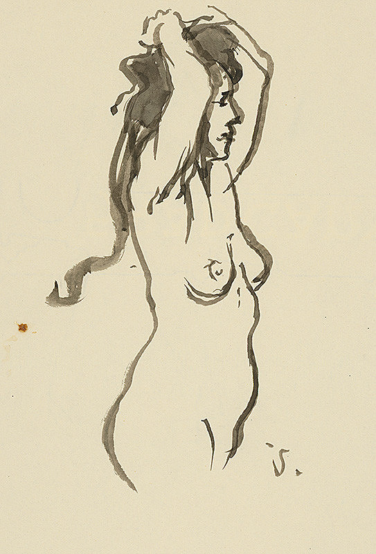 Jaroslav Vodrážka – Štúdia ženského aktu 1. 