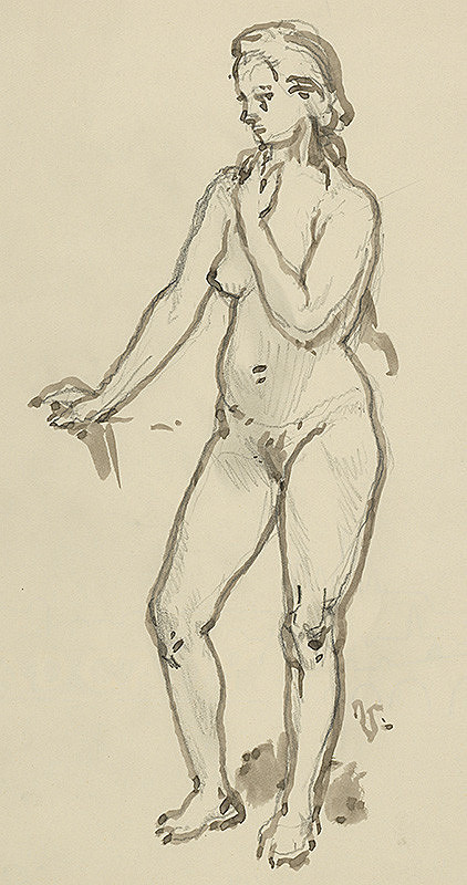 Jaroslav Vodrážka – Štúdia ženského aktu 4. 