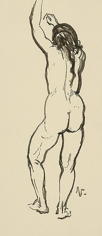 Jaroslav Vodrážka – Štúdia ženského aktu 8. 