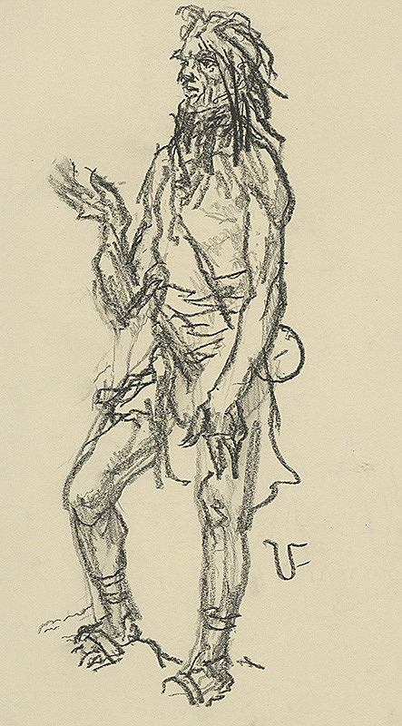 Jaroslav Vodrážka – Štúdia aktu - muž IV. 