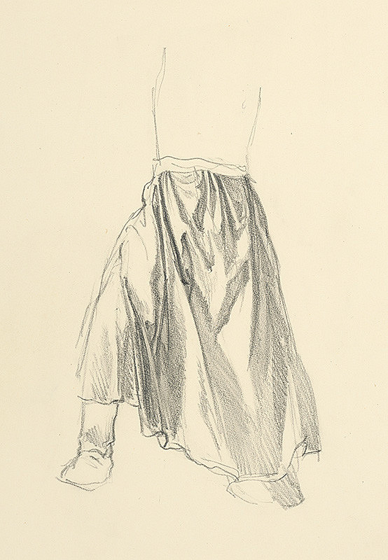 Jaroslav Vodrážka – Torzo ženskej postavy v dlhej sukni 