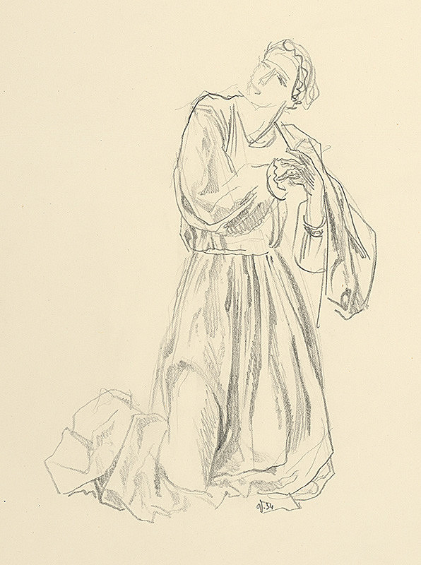 Jaroslav Vodrážka – Kľačiaca žena 