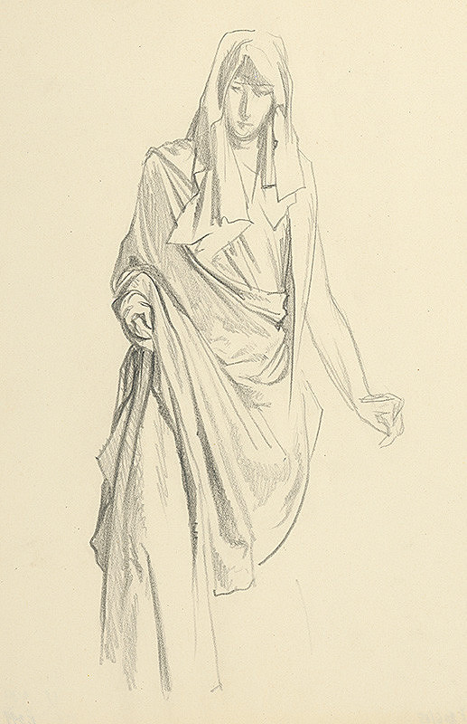 Jaroslav Vodrážka – Žena v drapérii 