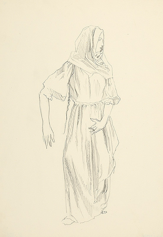 Jaroslav Vodrážka – Žena v dlhom podkasanom odeve 